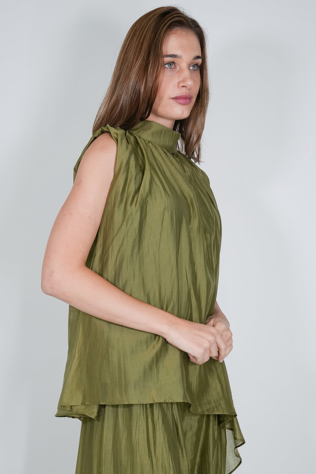 Chartreuse Ariel Blouse
