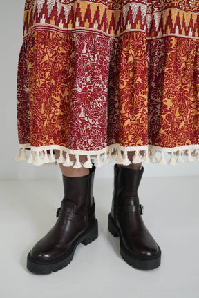 Burgundy Heather Dress