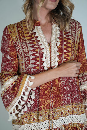 Burgundy Heather Dress