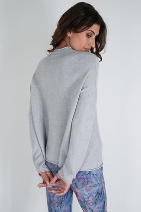 Grey Turtleneck Jumper