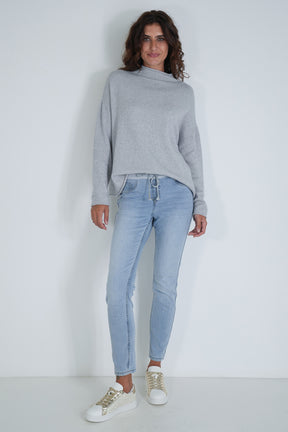 Grey Turtleneck Jumper