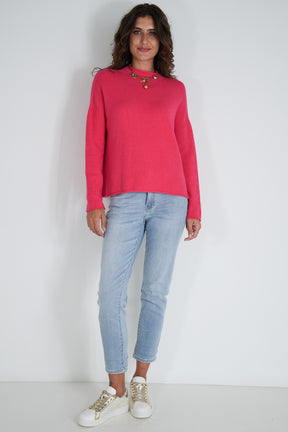 Coral Turtleneck Jumper