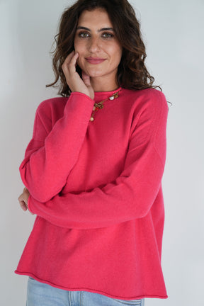 Coral Turtleneck Jumper