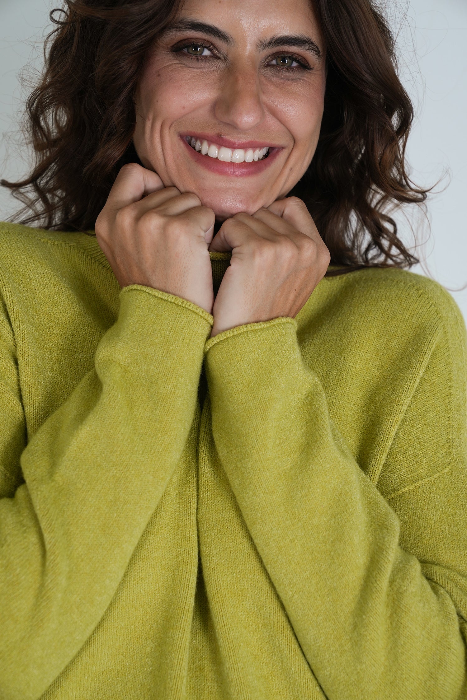 Chartreuse Turtleneck Jumper