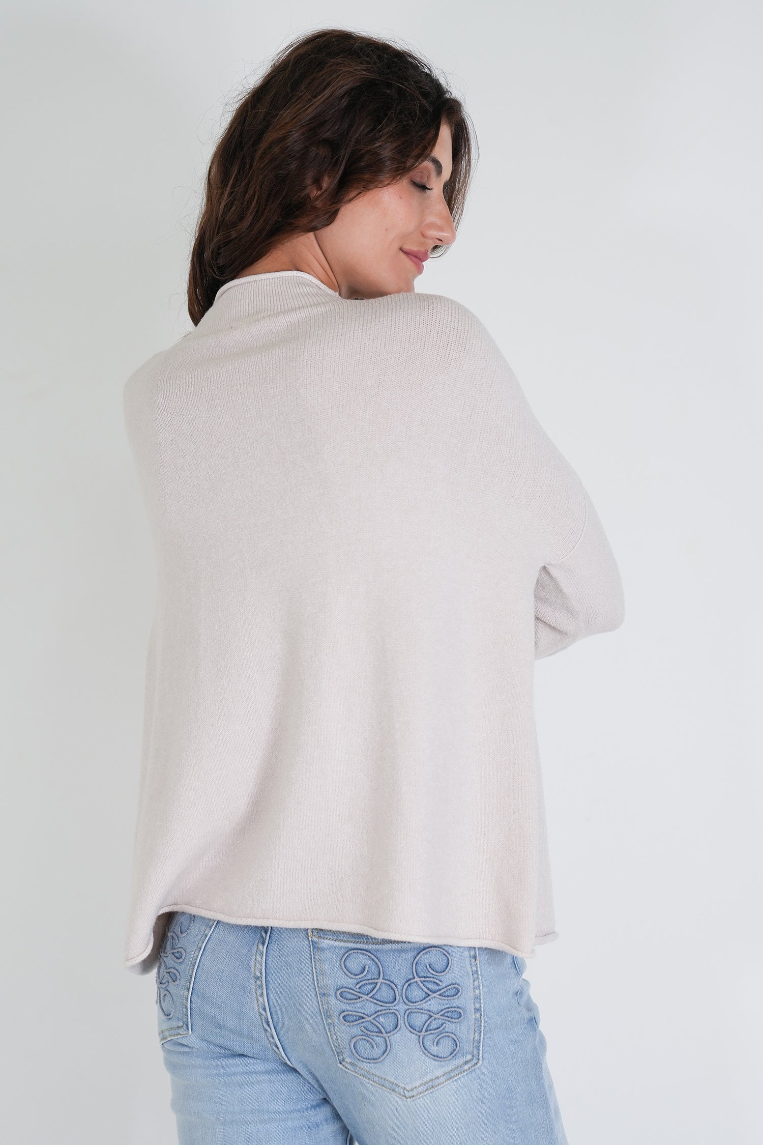 Cream Turtleneck Jumper