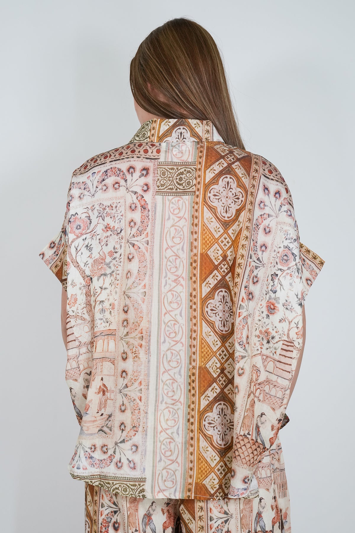 Moroccan Print Blouse