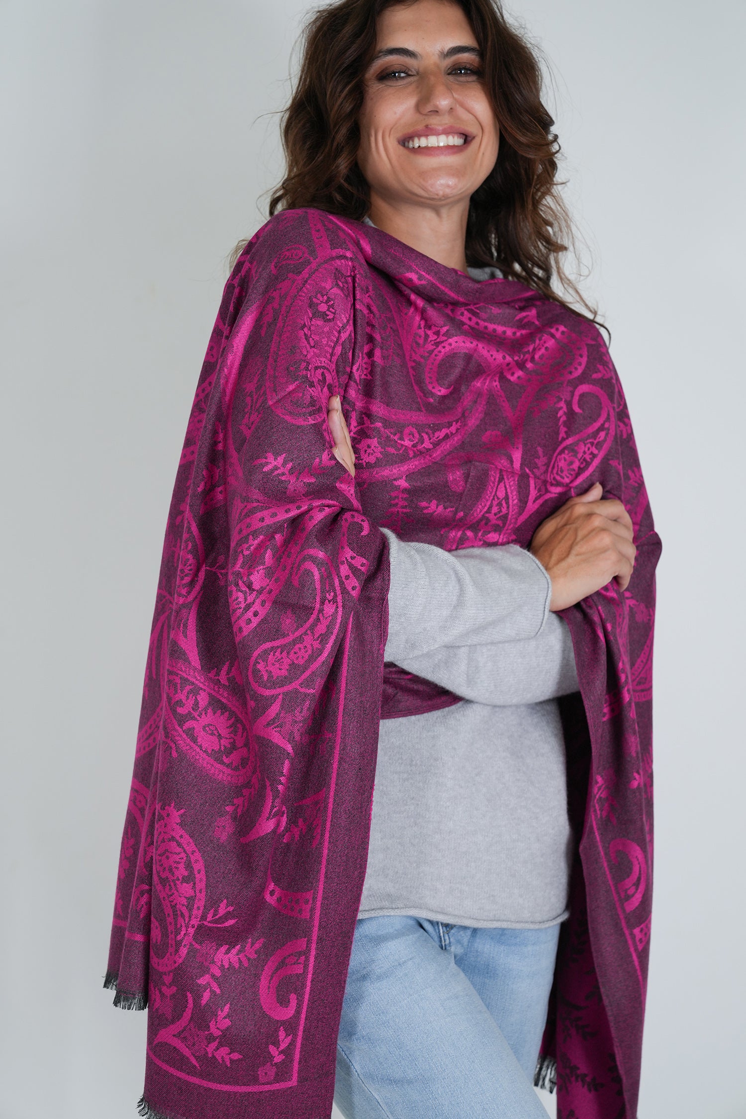 Hot Pink Debbie Scarf