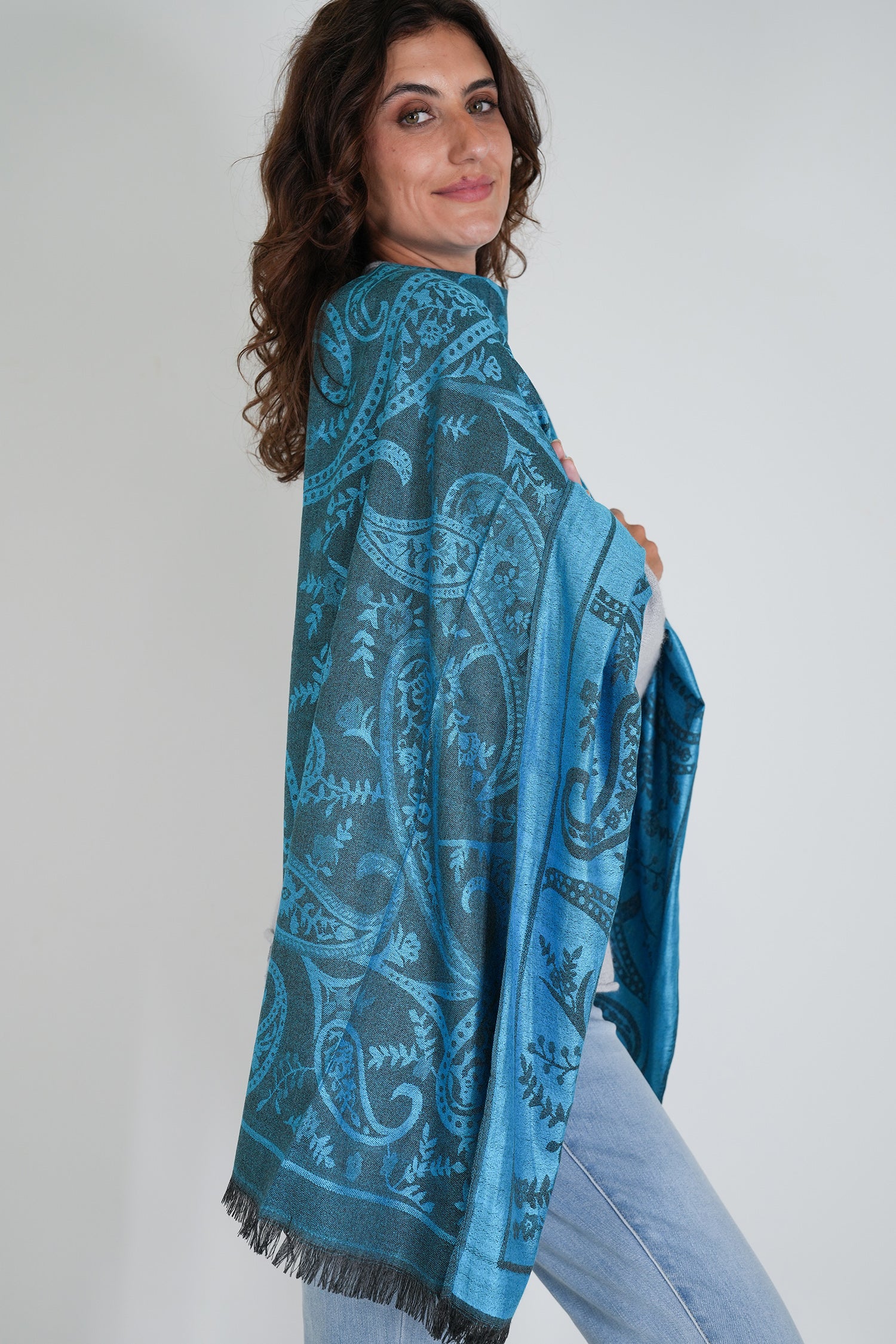 Turquoise Debbie Scarf