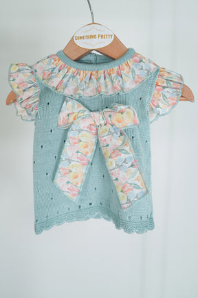 Sage Frilly Knit Set