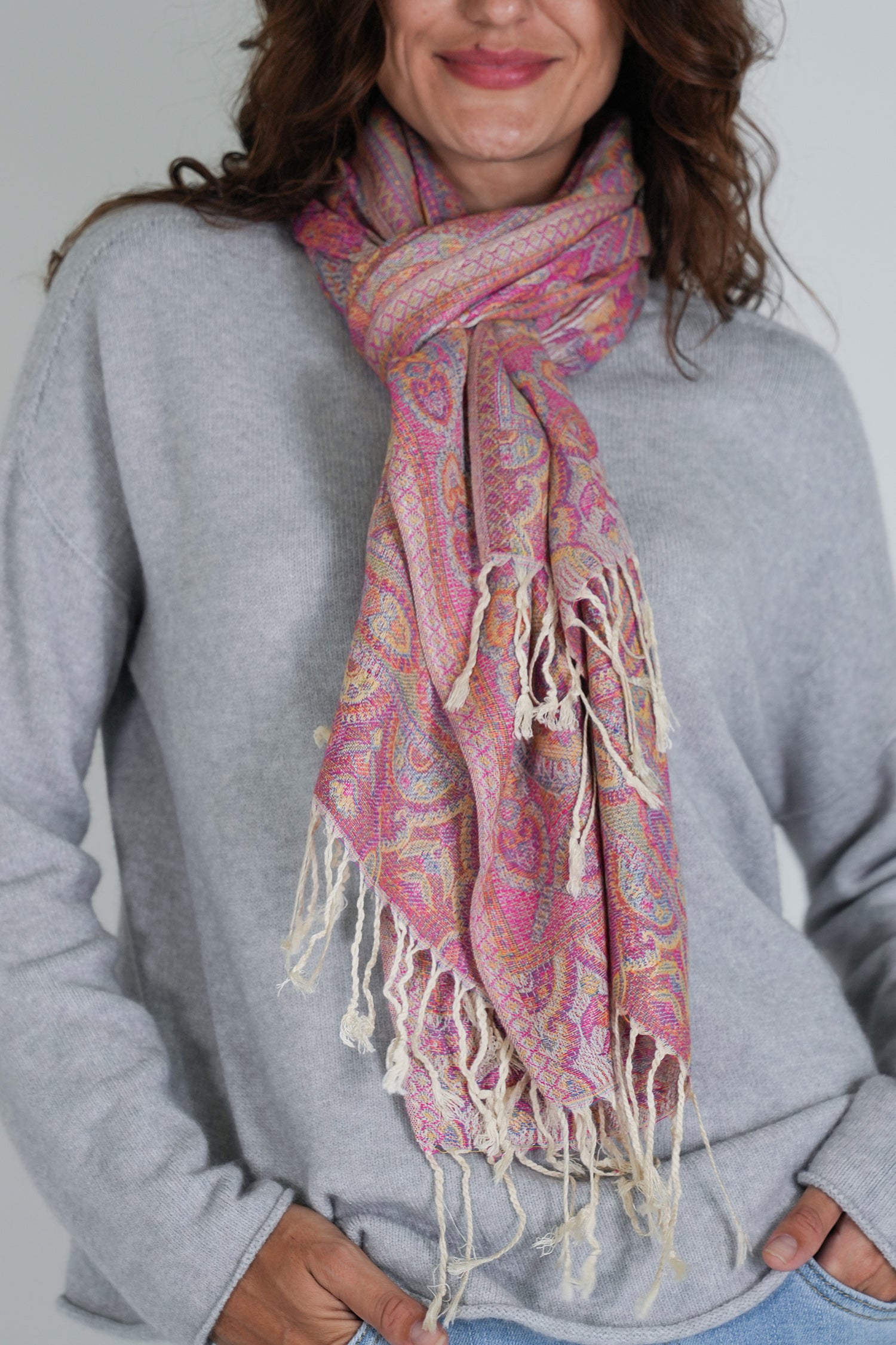 Cream Ruby Scarf
