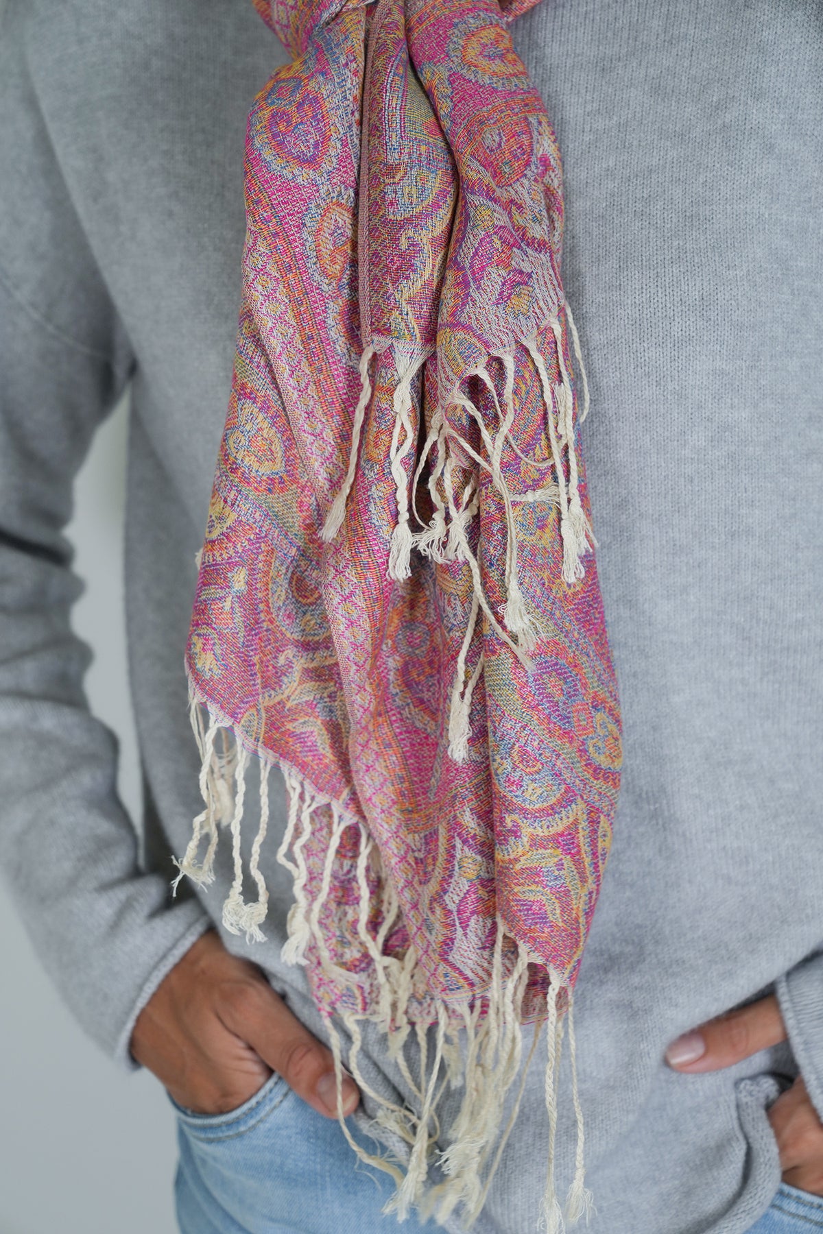 Cream Ruby Scarf