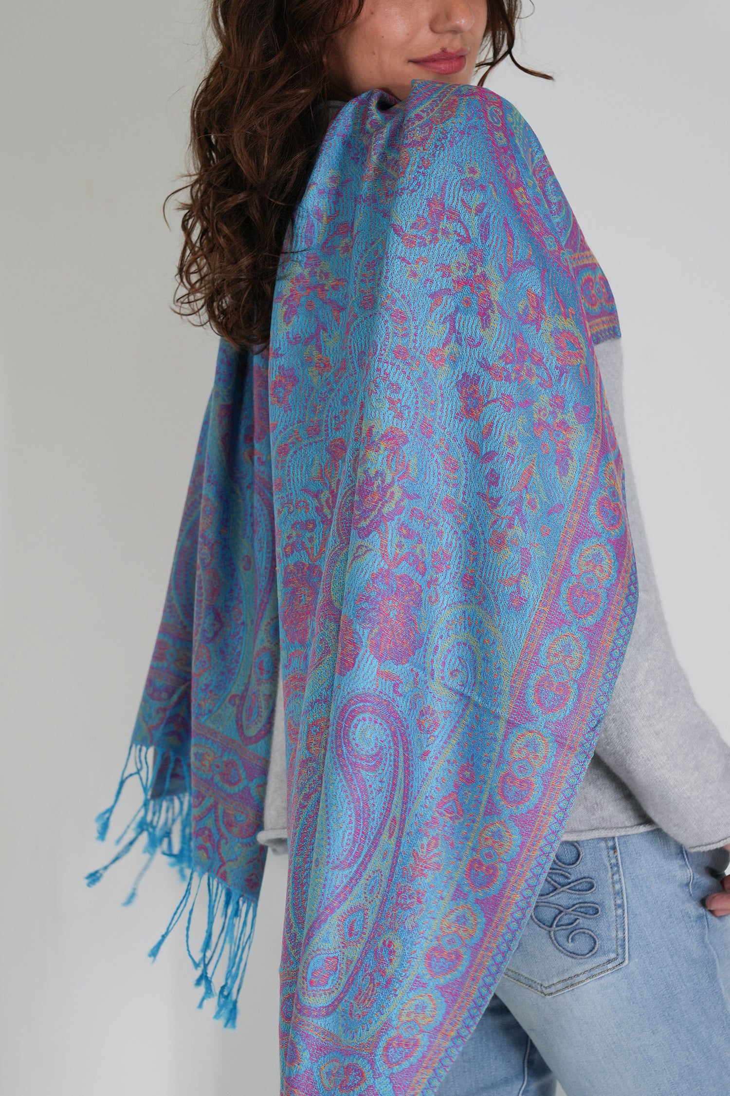 Turquoise Ruby Scarf