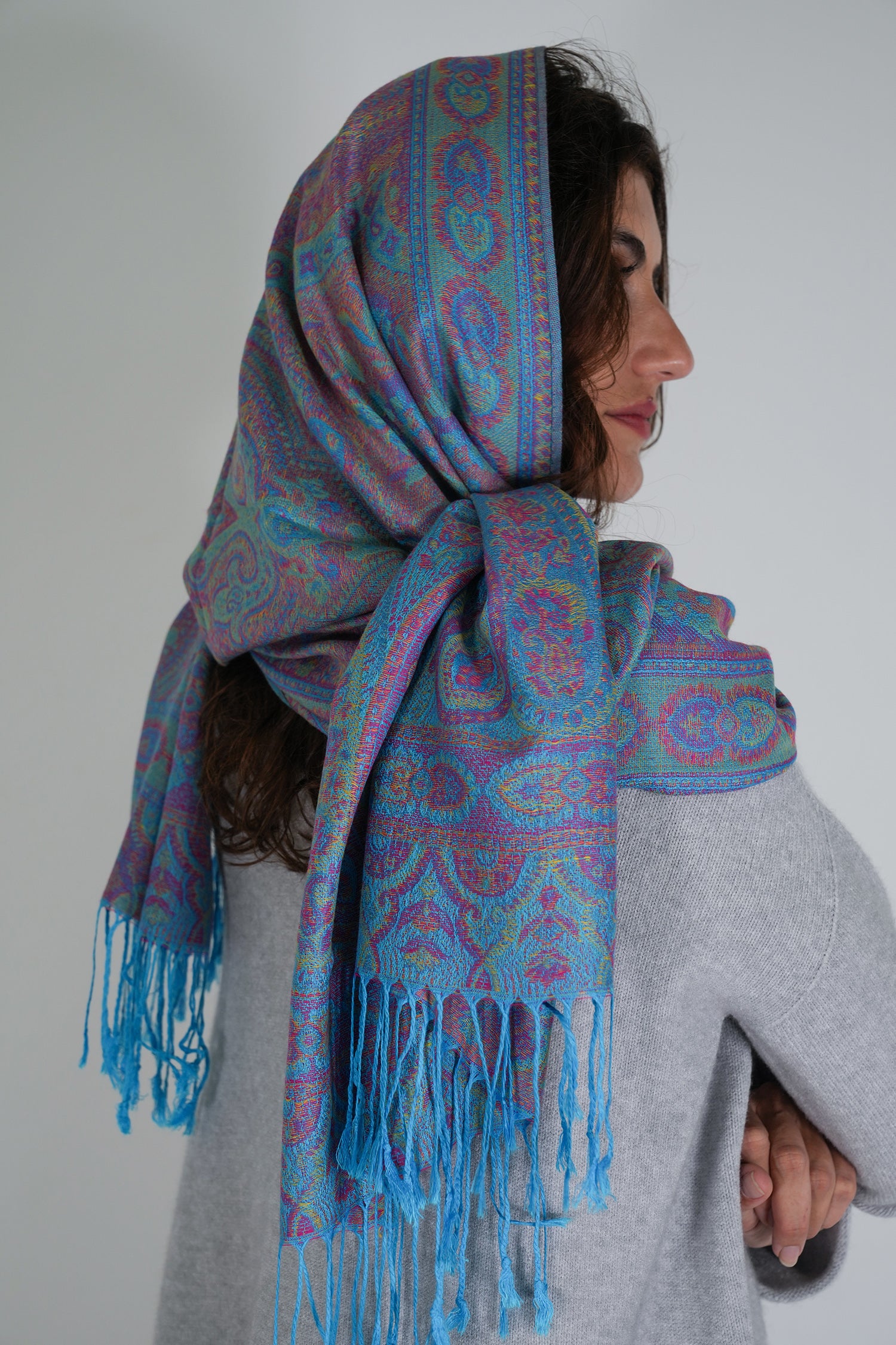 Turquoise Ruby Scarf