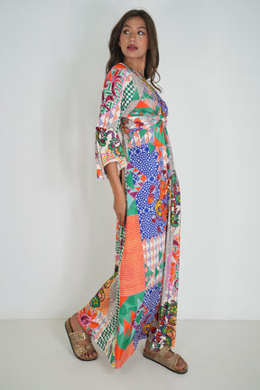 Resort Knot Dress With Sleeves