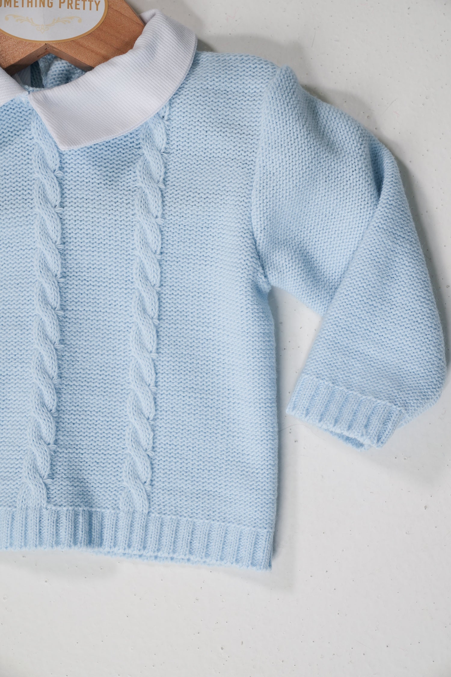 Blue Louis Newborn Knit Set