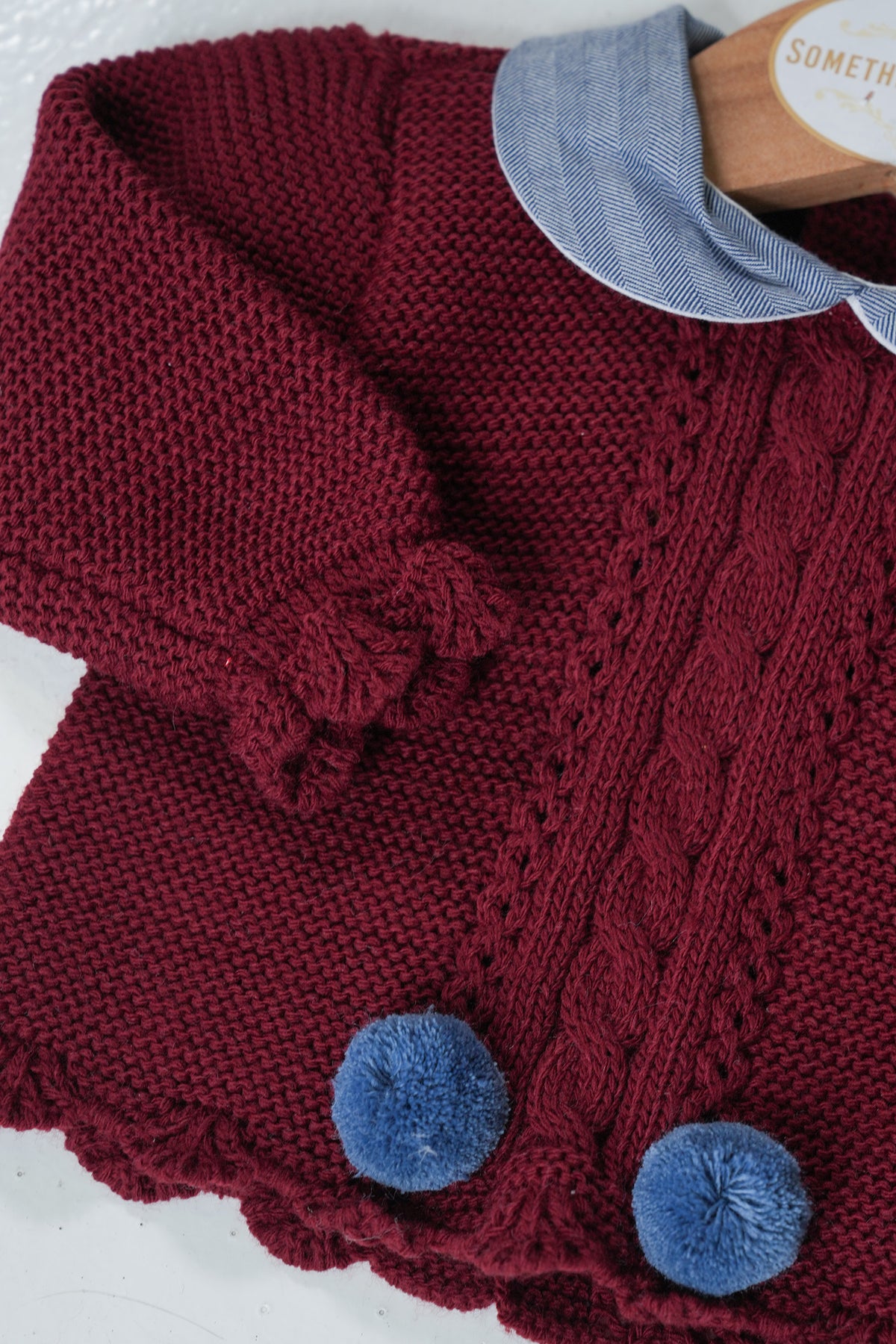 Burgundy Jolie Winter Shorts Set