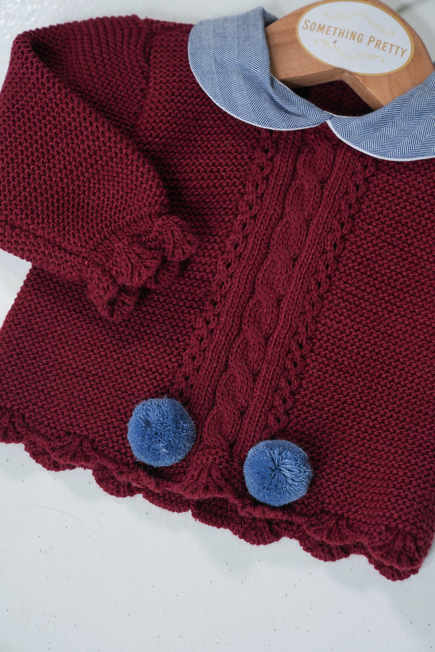 Burgundy Jolie Winter Shorts Set