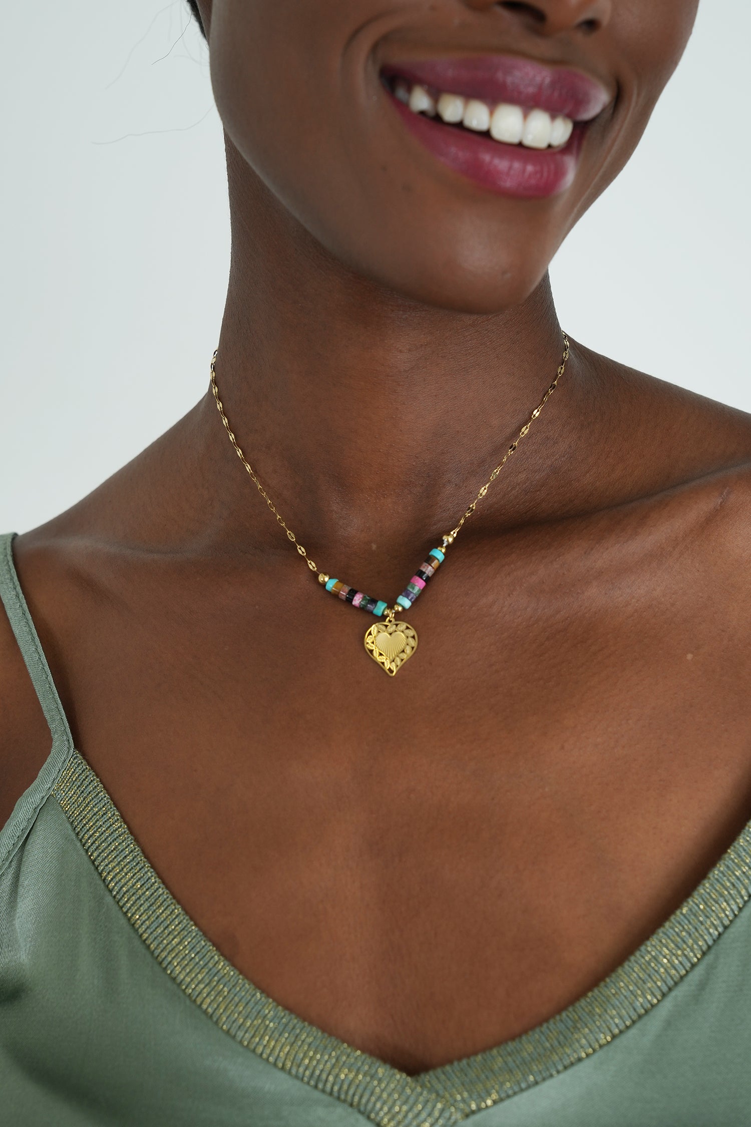 Elsa Heart Necklace