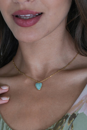 Sage Heart Necklace