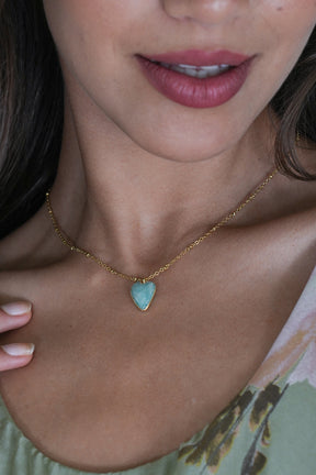 Sage Heart Necklace
