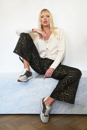 Winter Leopard Jean