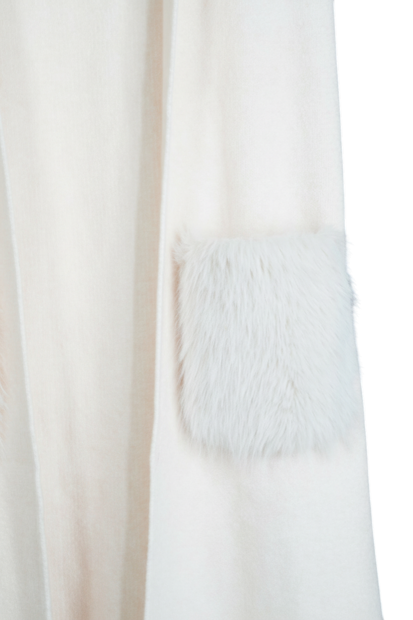 Cream Fur Pocket Gilet