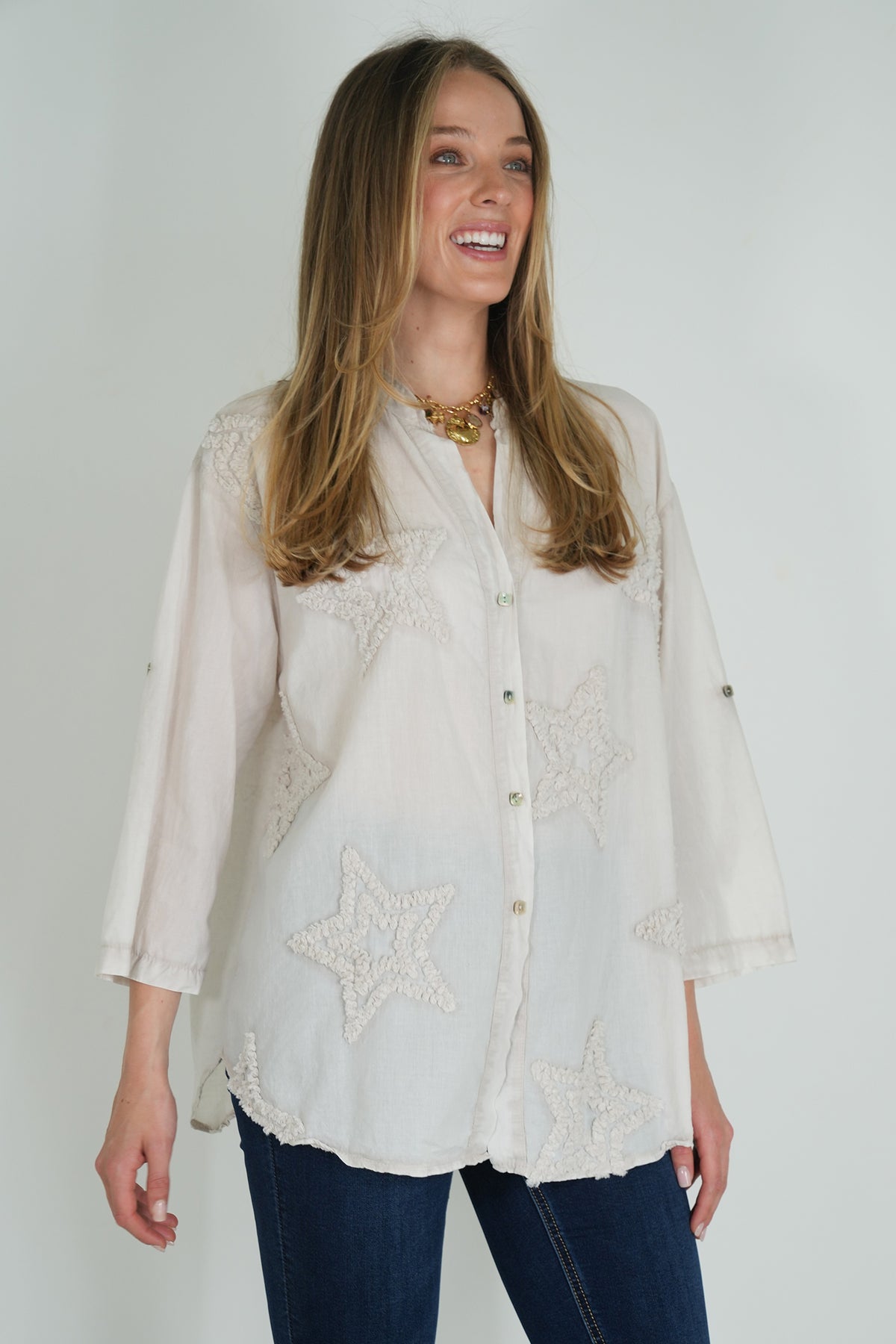 Taupe Star Shirt
