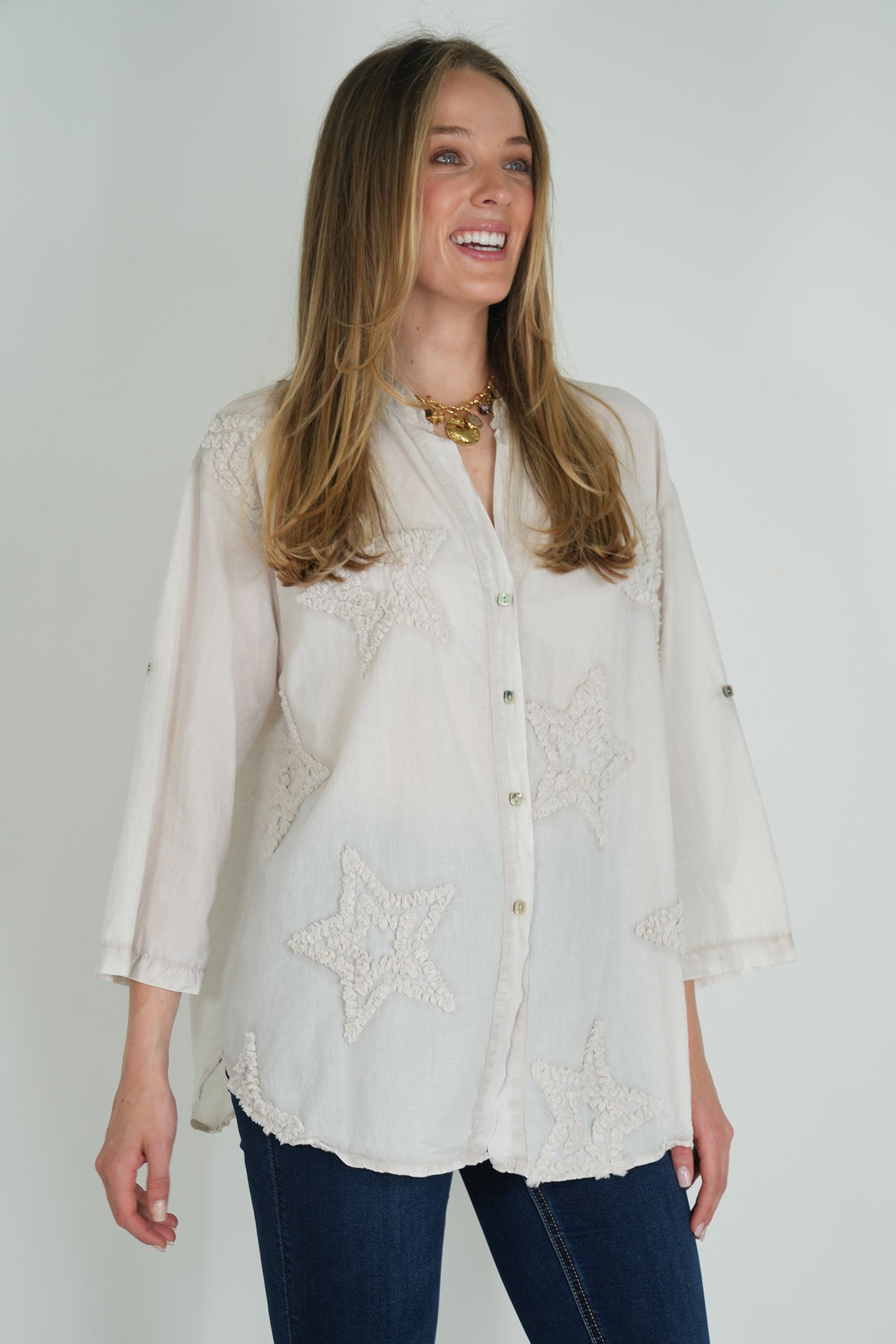 Taupe Star Shirt