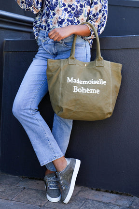 Khaki Mademoiselle Tote