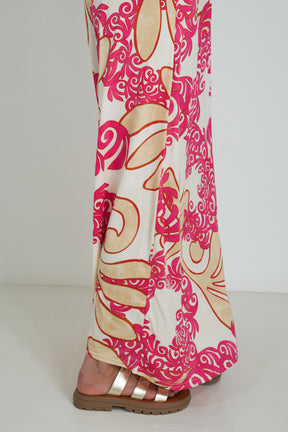 Cerise and Pink Knot Dress