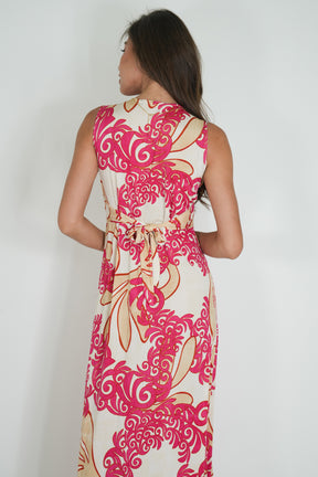 Cerise and Pink Knot Dress