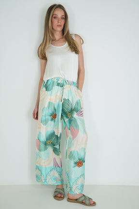 Sage Floral Pant