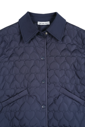 Navy Heart Puffer