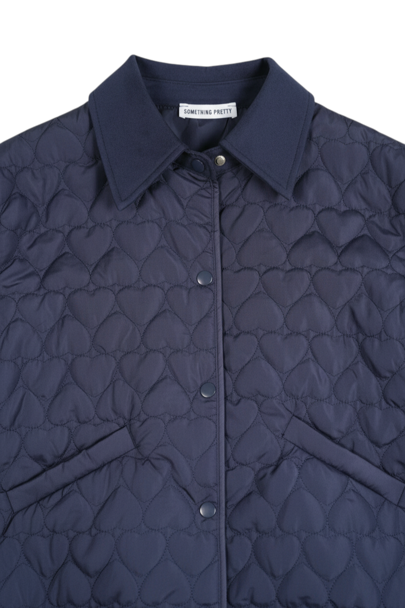 Navy Heart Puffer