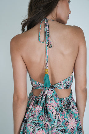 Pink Grey Ring Dress