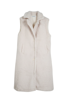 Cream Teddy Gilet