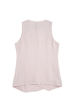 Blush Linen Waistcoat