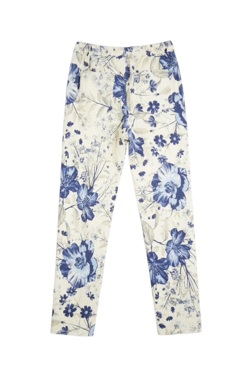 Yellow Floral Autumn Pant