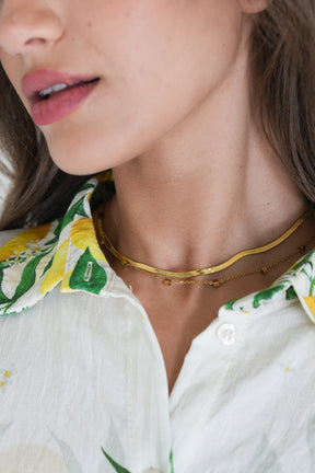 Gold Double Strand Snake Chain