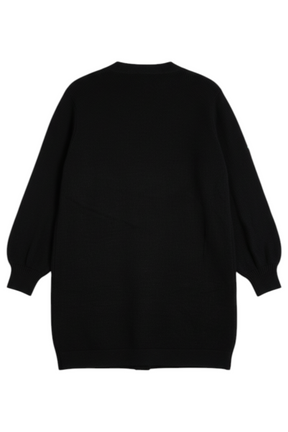 Black Floral Sleeve Cardigan
