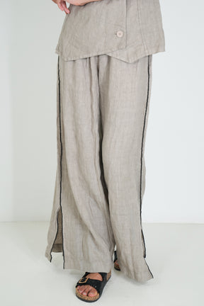 Taupe Stella Linen Pant