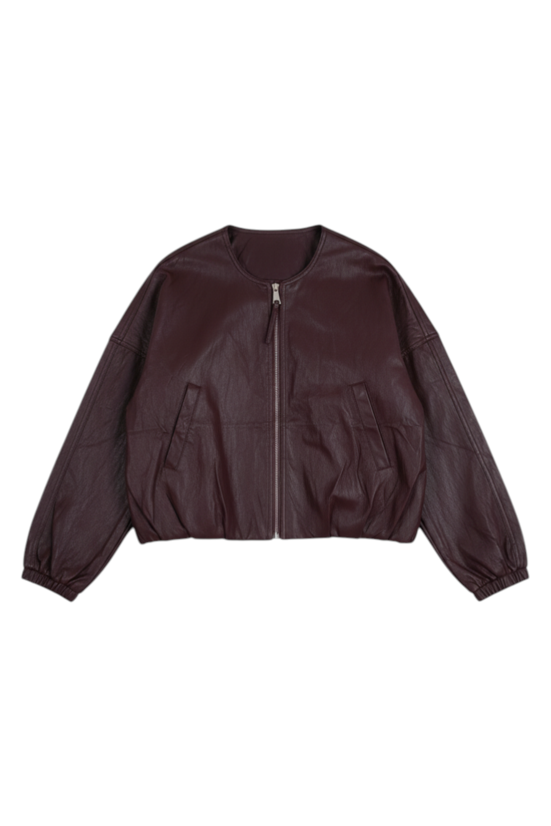 Burgundy Pleather Jacket