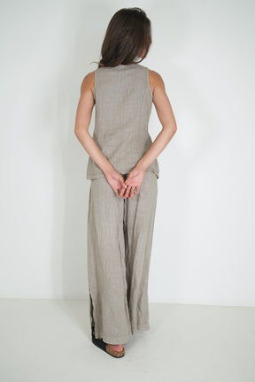 Taupe Stella Linen Pant
