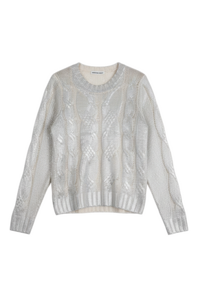 Silver Foil Cream Jumper
