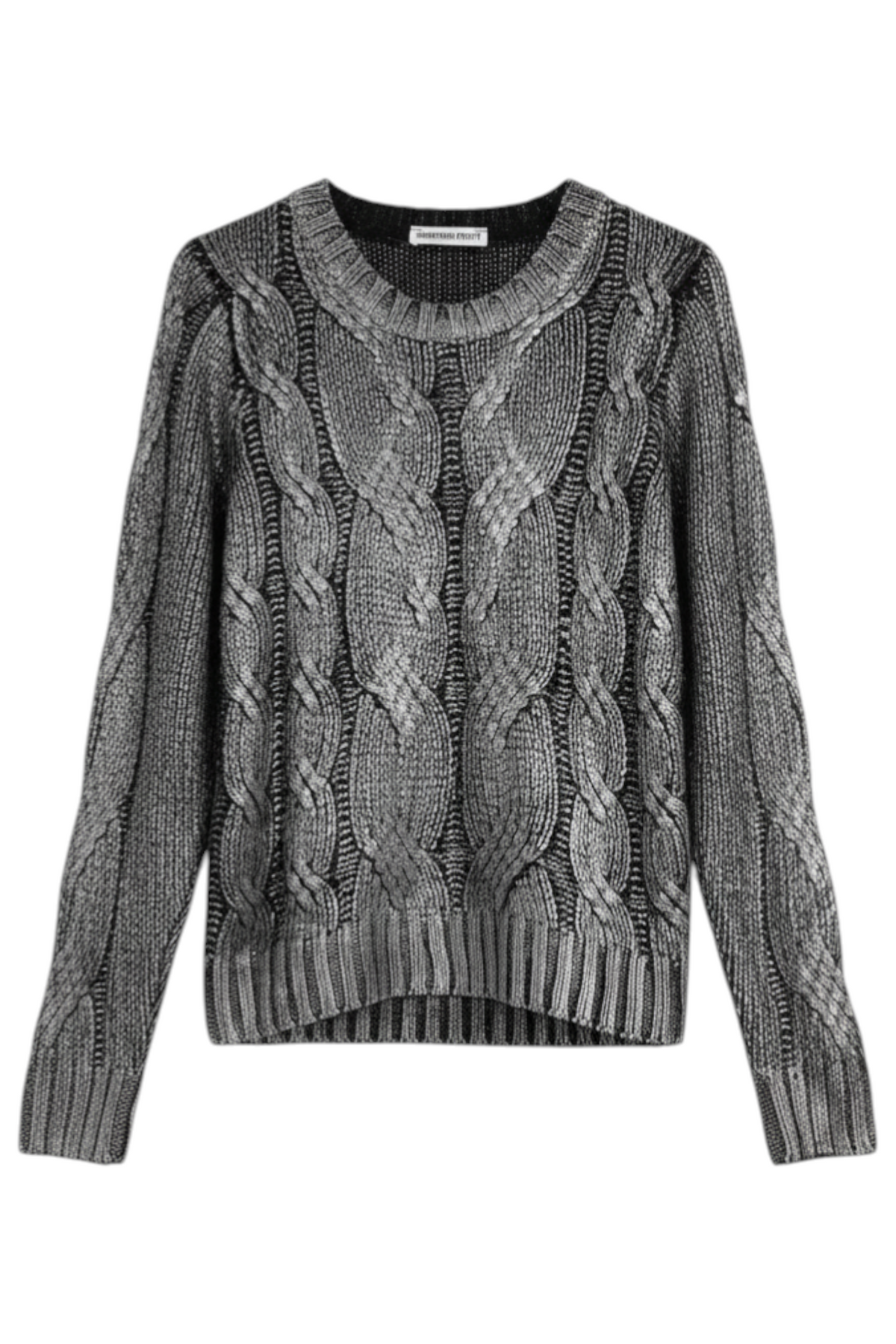 Silver Foil Black Jumper