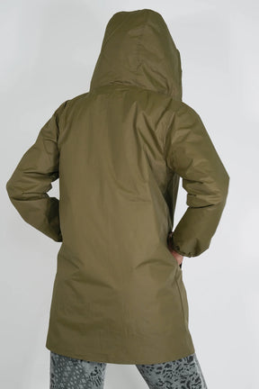 Khaki Reversible Rain Coat