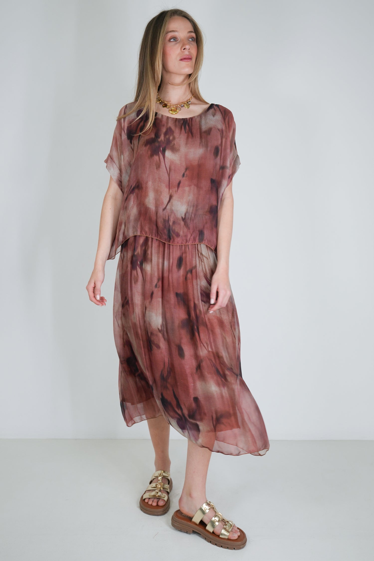 Chocolate Overlay Dress