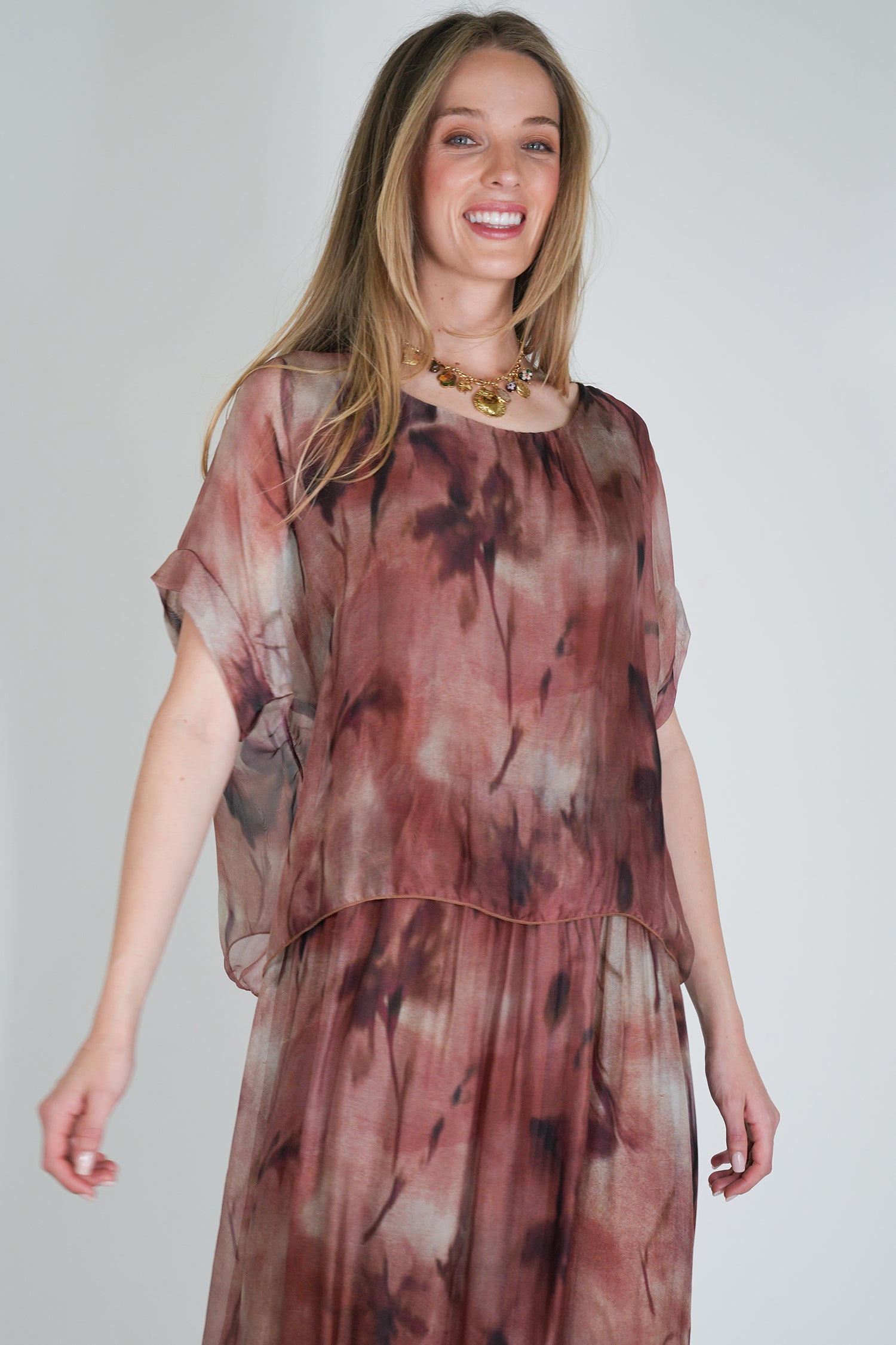 Chocolate Overlay Dress