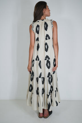 Black and Cream Tori Dress