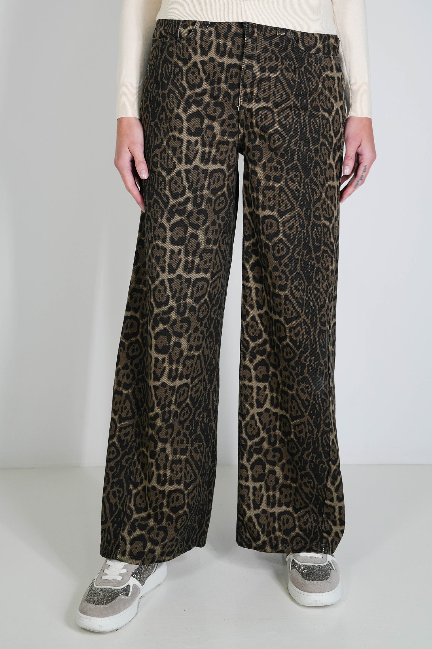 Winter Leopard Jean